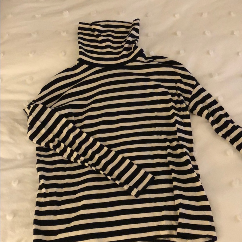 J.Crew striped turtleneck